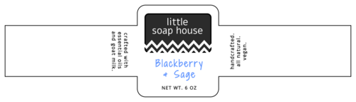 Chic wrap-around label template.