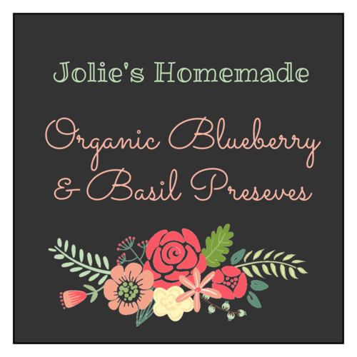 Floral Canning Preserves Jar Label