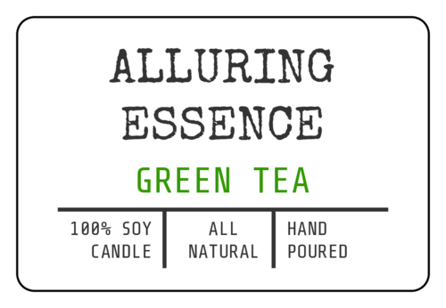 Alluring Essence tea label